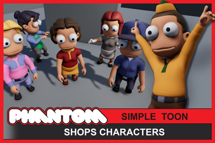 SIMPLE TOON - Shops Characters