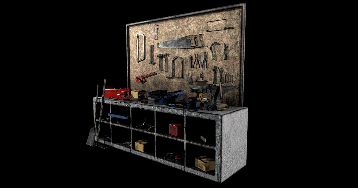 Ultimate Antique Workbench and Tools Pack Collection - BananaMonkey ...