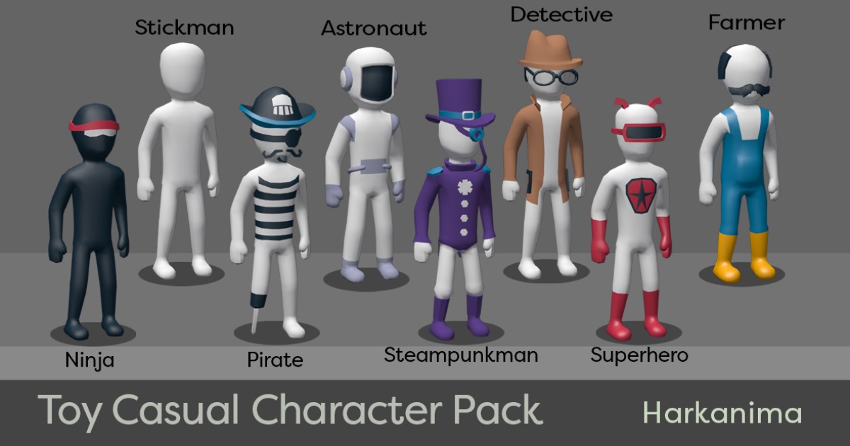 Unity Icon Toy Toy Casual Character Pack | 3D Characters | Unity Asset Store