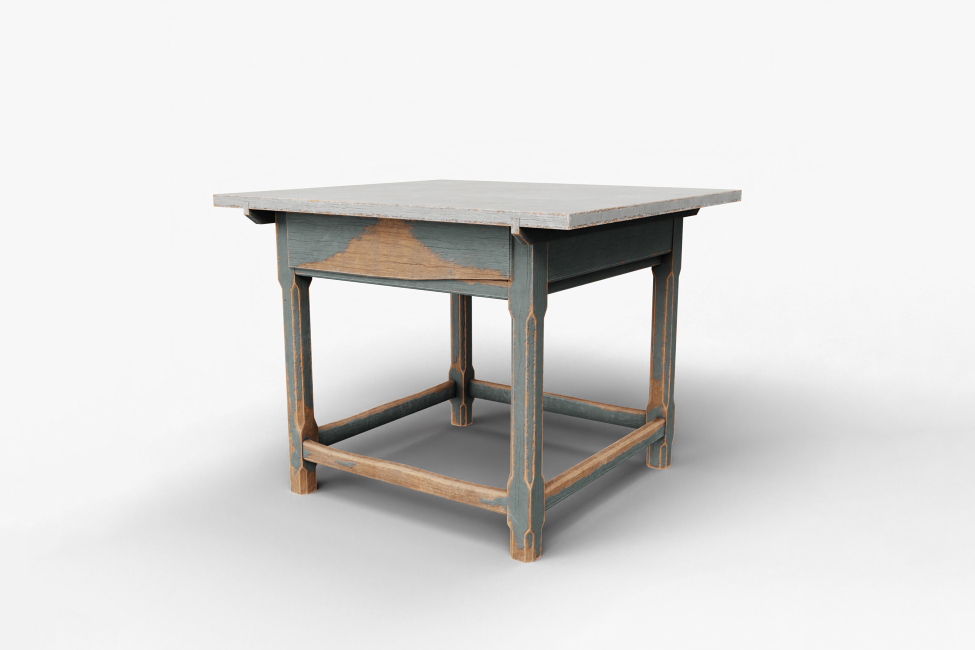 Vintage Country Rural Wooden Table | 3D Props | Unity Asset Store