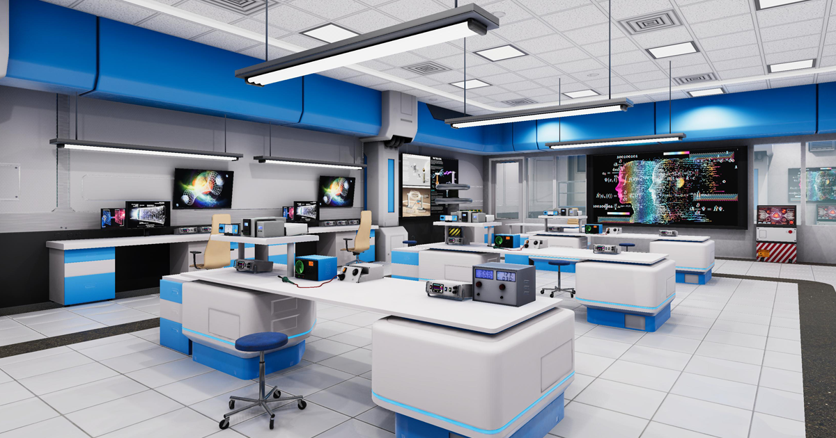 Modern Physics Lab | 3D Sci-Fi | Unity Asset Store