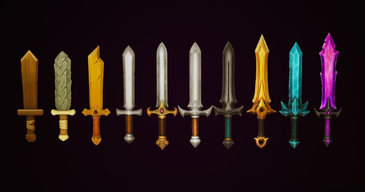 Medieval Sword Set | 3D 武器 | Unity Asset Store