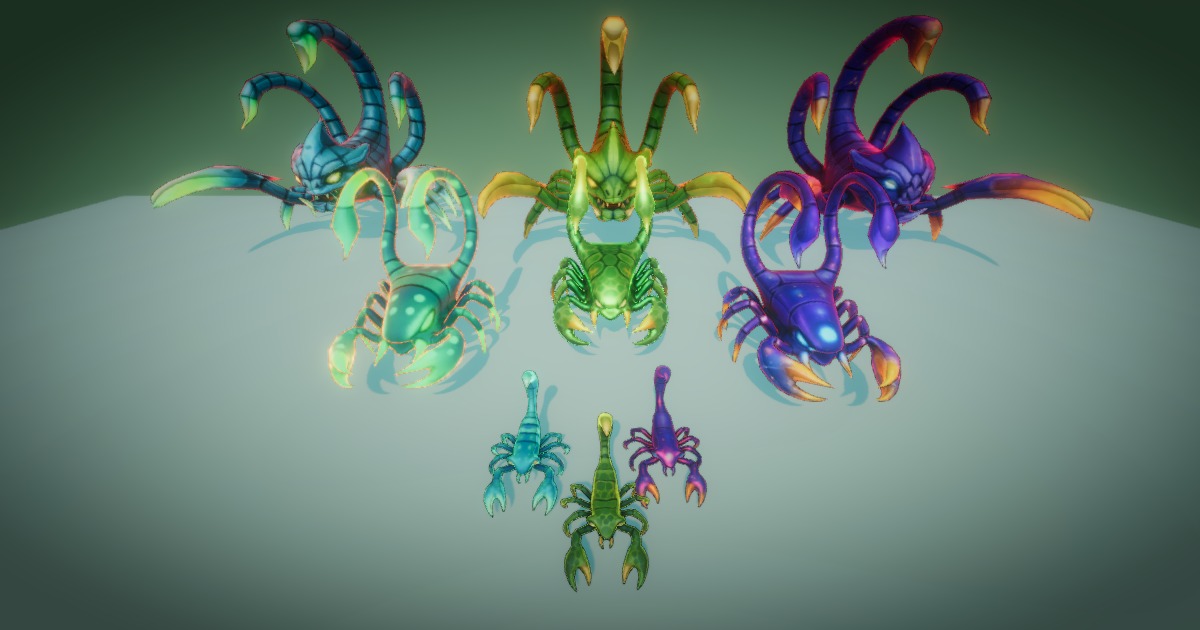 Fantasy Monster Evolution Pack 13-14–15 – Game Ready Creatures ...