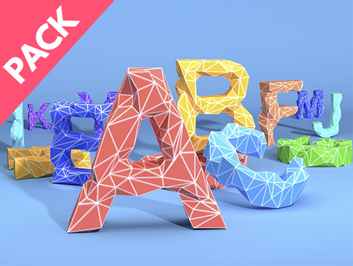 Alphabet and Numbers | 3D | Unity Asset Store