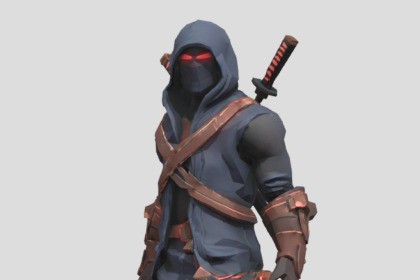 Stylized Arcade Animated Character - Ninja Assassin