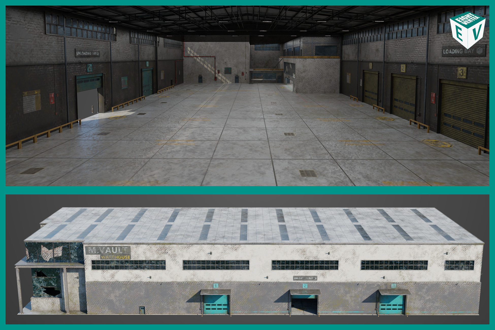 Old Abandoned Warehouse Interior And Exterior URP HDRP Textures | 3D 工业 ...