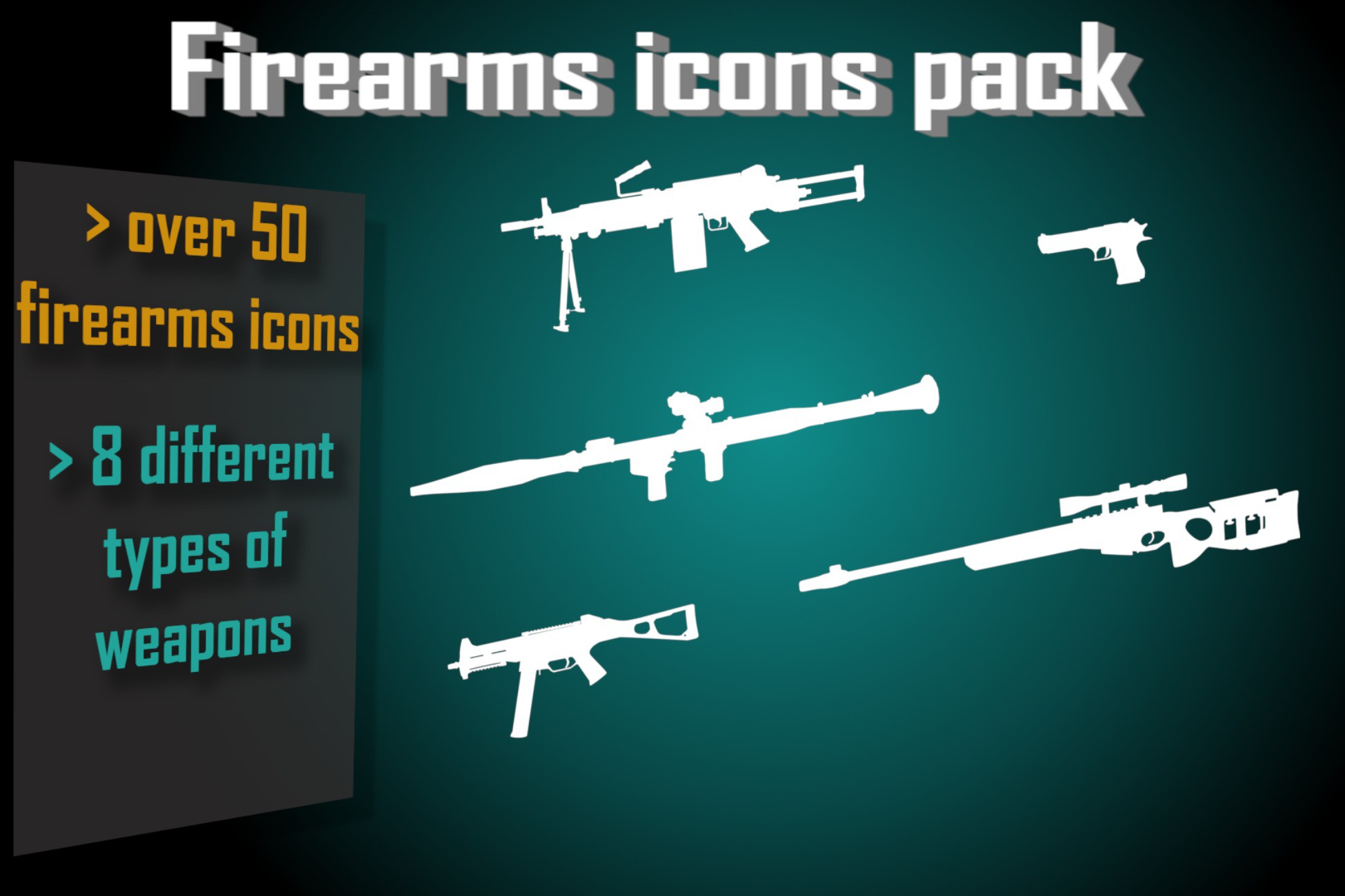 Weapons 2D Icons | 2D Icons | Unity Asset Store