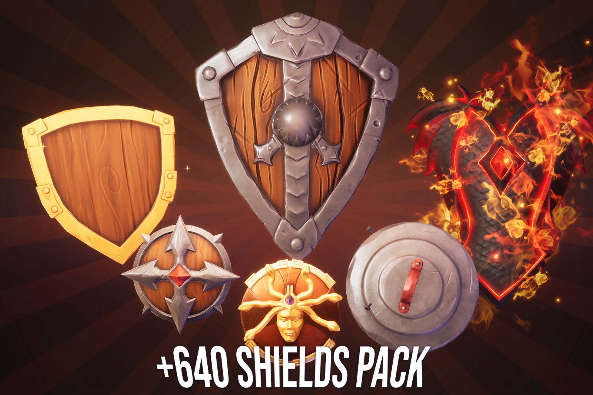 Unity Shield Model Shields Megapack +640 Variations | 小道具 | Unity Asset Store