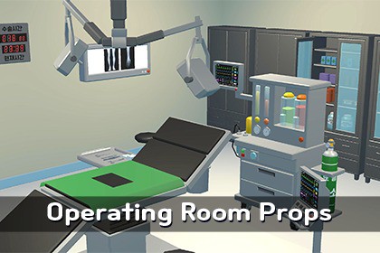 MAR-Lwo Poly Operating Room Props