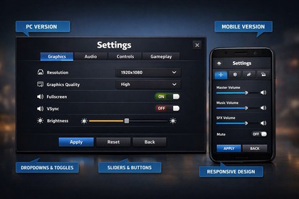 Game Settings Menu