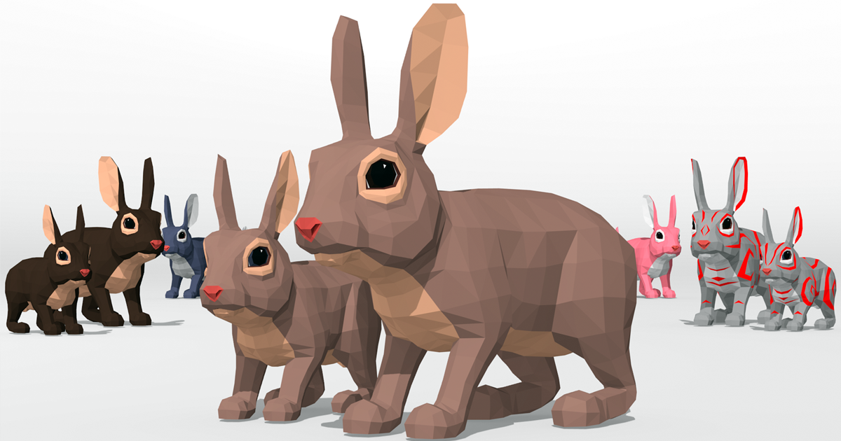 LowPoly Rabbits pack | Characters | Unity Asset Store