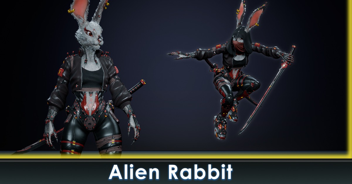 Alien Rabbit | 3D Characters | Unity Asset Store