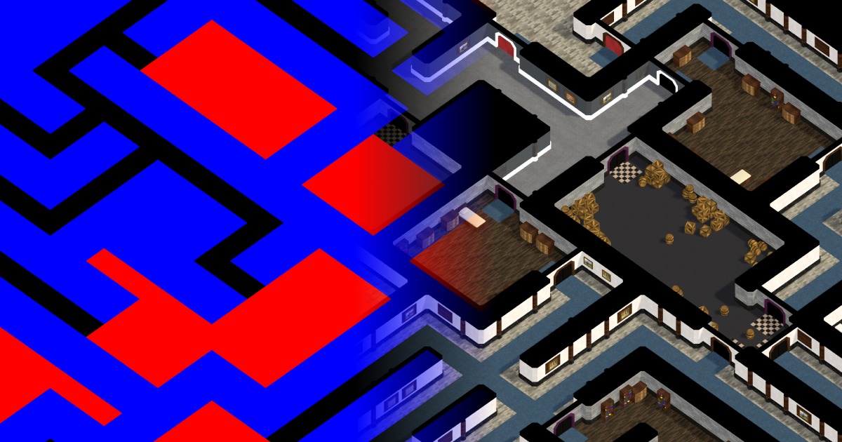 Wfc Layout Procedural Rooms & Corridors Dungeon Generator (WFC) | MoraMapGen ...