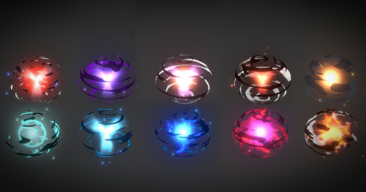 Binary Particles Unity Unique Orbs Vol. 1 | VFX Particles | Unity Asset Store