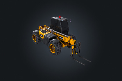 Vehicle Telehandler V1 – Industrial | Game Ready PBR | Built-In & URP Compatible