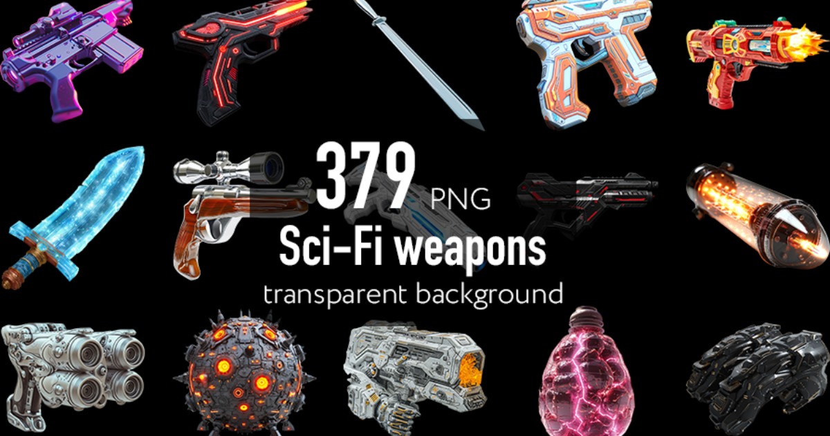 Sci-Fi weapons big set | 2D | Unity Asset Store