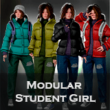 Urban Student Girl – Casual Winter Character