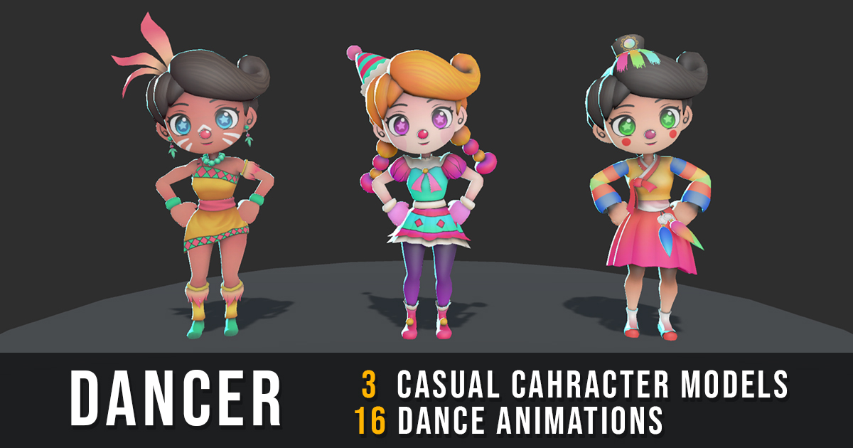 Dancer 3D Characters Unity Asset Store Dancer 3D Characters Unity Asset Store