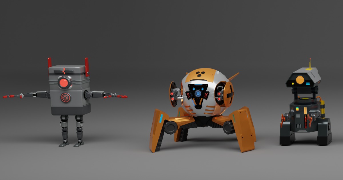 10 High-Quality Robot Models | 3D 로봇 | Unity Asset Store