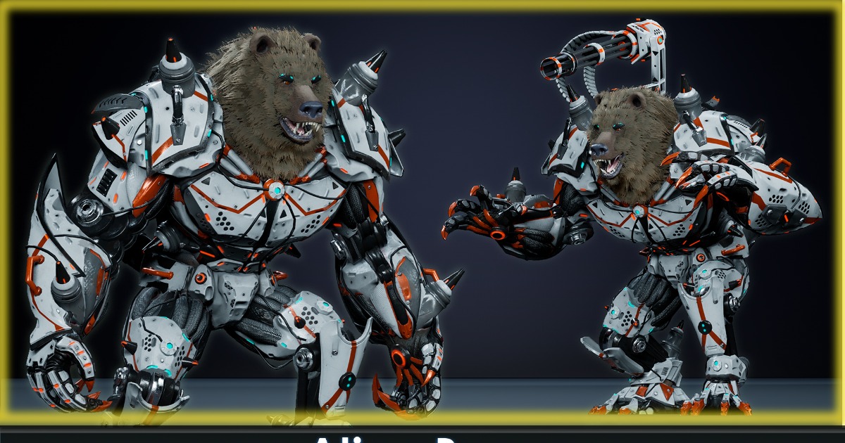 Alien Bear1 | 3D Characters | Unity Asset Store