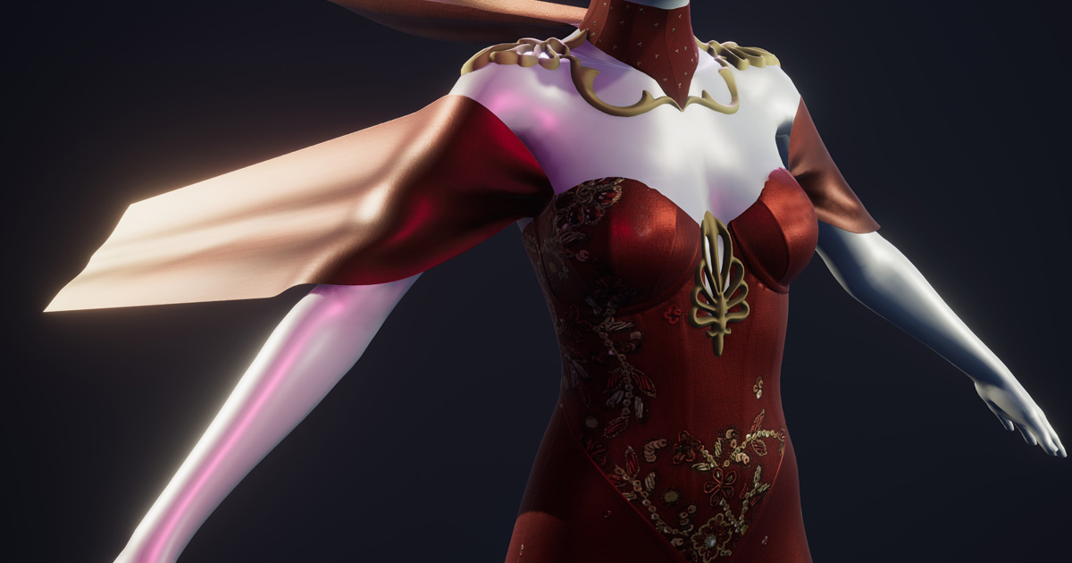 Fantasy Cape Outfit Female from Tafi | 3D Clothing | Unity Asset Store