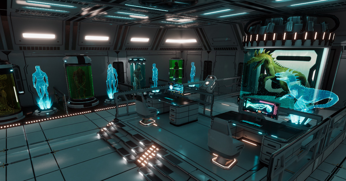 Sci-Fi Creatures Research Lab Room | 3D Sci-Fi | Unity Asset Store