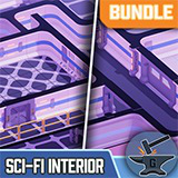 Sci-Fi Interior Modular Kit Bundle 01