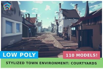 Old Town environment: Courtyards - Lite