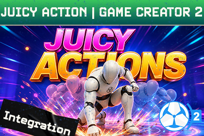 Juicy Action Integration for Game Creator 2