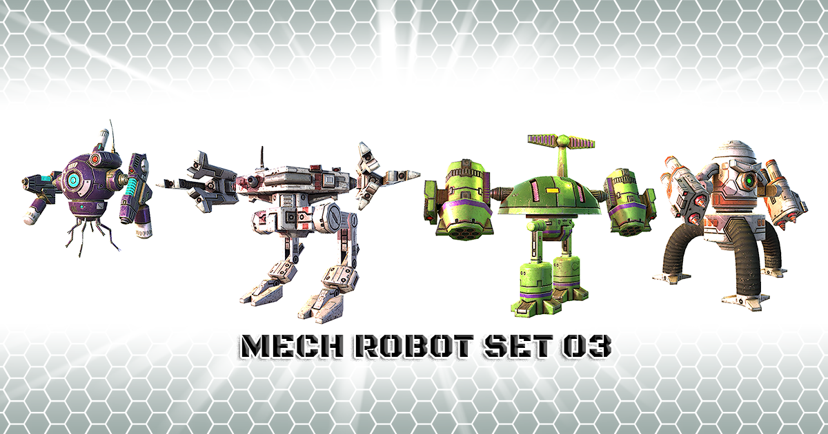 Mech Robot Set 3 | 3D Robots | Unity Asset Store