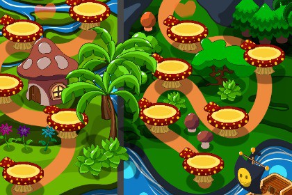 Stylized Forest Progress Map Pack (2D)