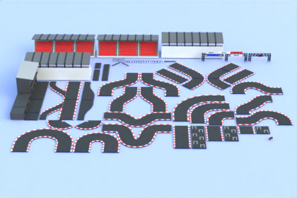 Modular Racing Circuit Lowpoly