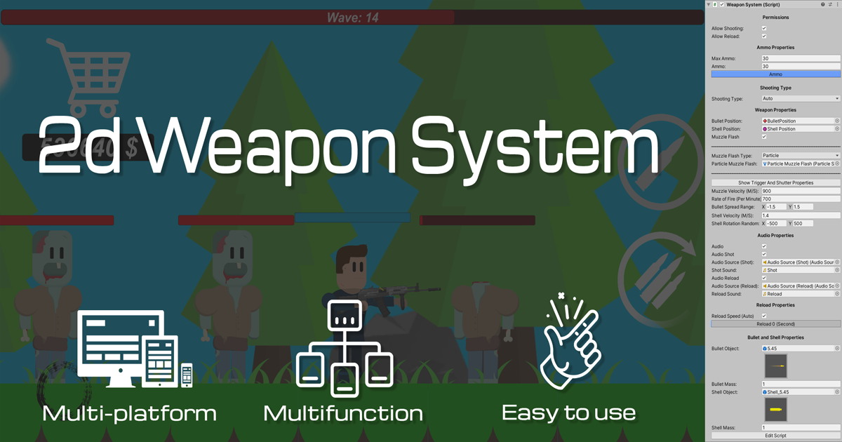 2D Weapon System | Systems | Unity Asset Store