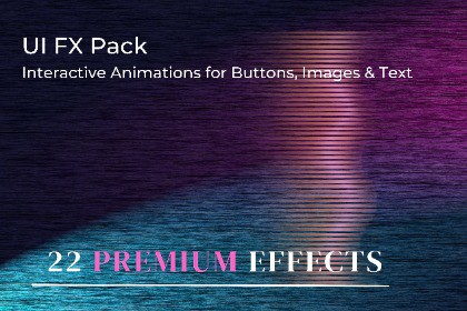 UI FX Pack – Interactive Animations for Buttons, Images & Text