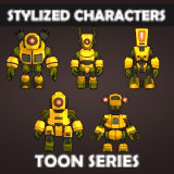 Animated Toon Robot Characters Vol. 2 – 5 Stylized Robots