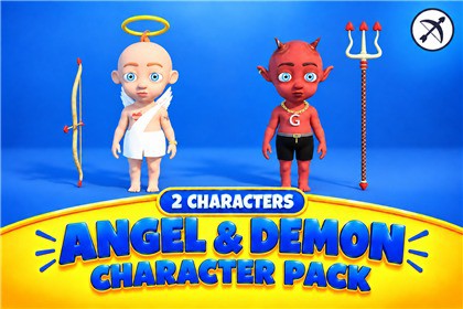 Angel & Devil - Stylized Toon Characters