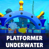 Platformer 12 Underwater - Low Poly 3D Models Pack