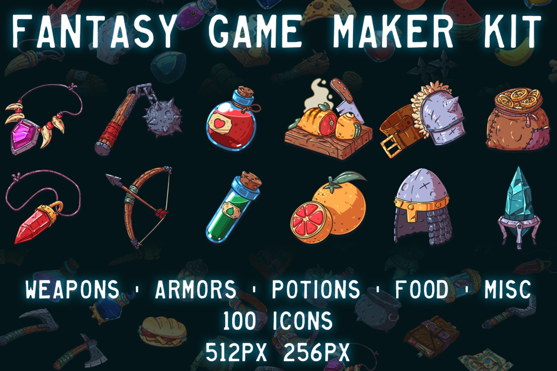 Fantasy Game Maker Kit | 2D Icons | Unity Asset Store