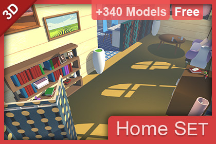 Low-Poly Home Set [+340 Models] [VNB]
