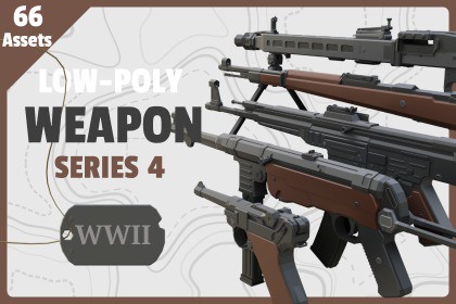 Low Poly Weapon Series 4 WWII 1