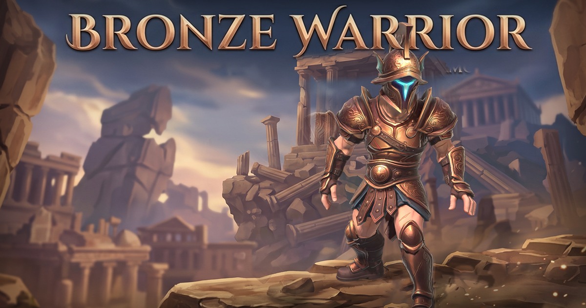 Stylized Bronze Warrior - Humanoid Low Poly by Lana Elentukh