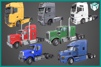 Heavy Truck 7 Chassis Collection URP HDRP Textures