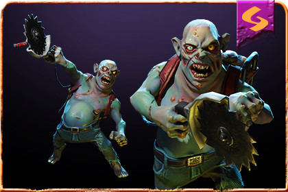 Stylized Saw Zombie Enemy