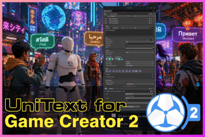 Integration of UniText into Game Creator 2
