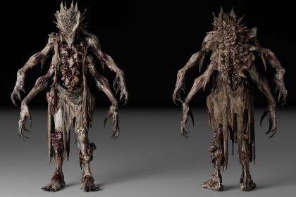The Choir of Hunger - Horror Creature (Rigged)