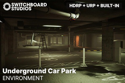 Atmospheric Modular Underground Car Park & Hallways
