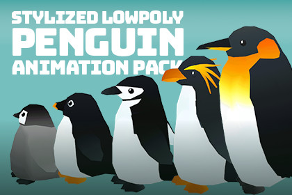 Stylized Penguin Animation Pack