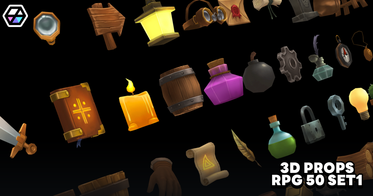 3D Props - RPG 50 Set1 | 3D Props | Unity Asset Store