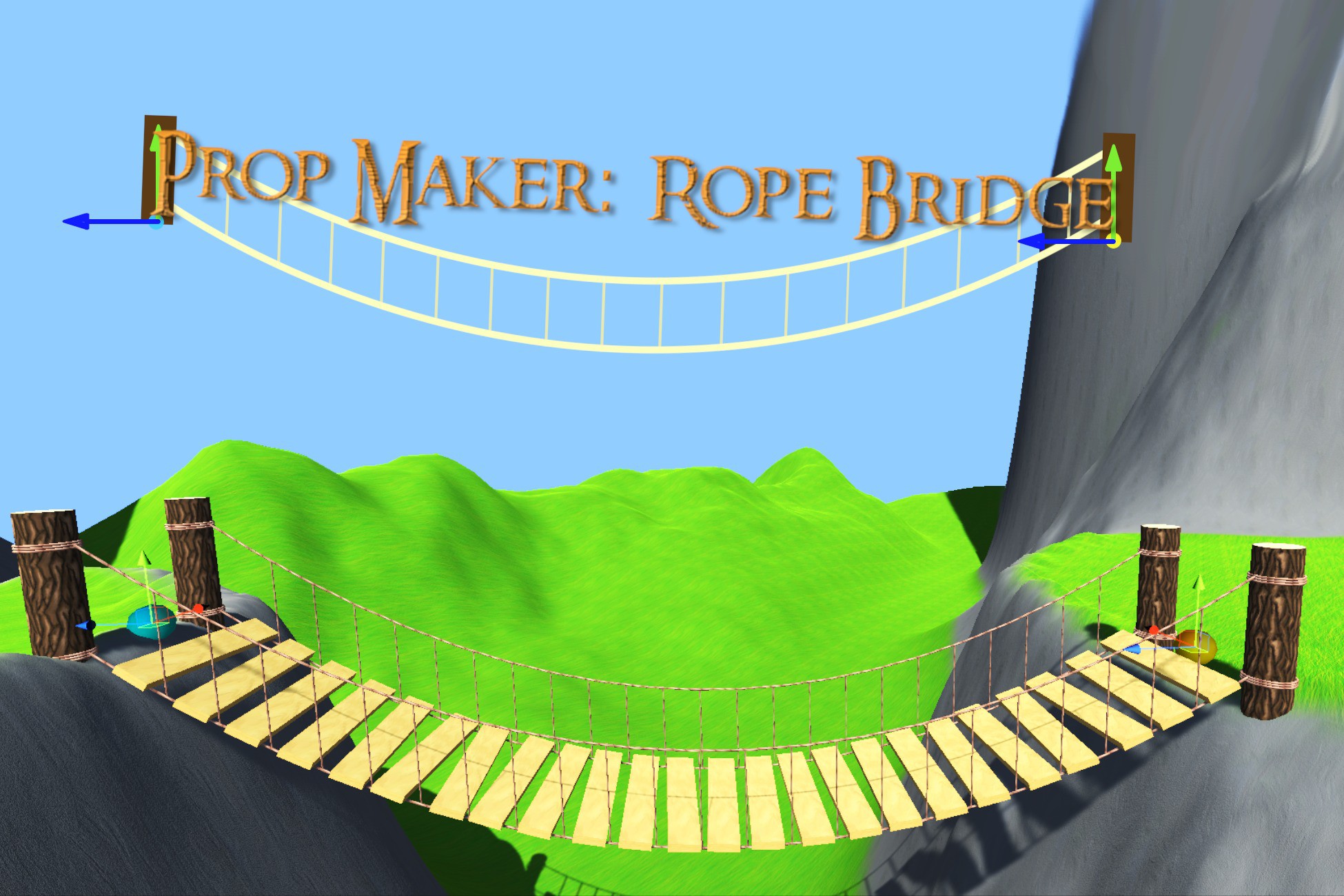 Prop Maker: Rope Bridge - Procedural Bridges | Level Design | Unity ...