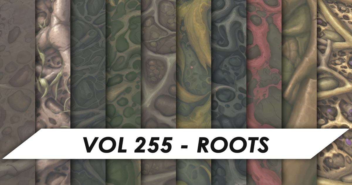 Texture Raming Root Control Iron Stylized Textures - Vol 255 - Roots | 2D Textures & Materials | Unity ...
